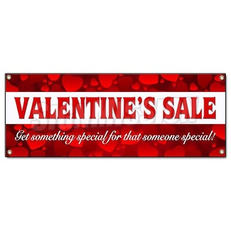 Signmission VALENTINES DAY SALE BANNER SIGN sale holiday valentine discount romantic love B-Valentines Day Sale